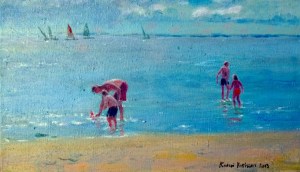 keskipäivän hellettä , pärnu 2013 25x42 cm